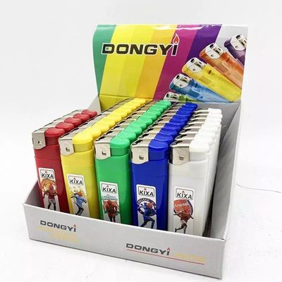 Smoking Rechargeable Gas Cigarette Lighter with Flint and Rechargeable Battery