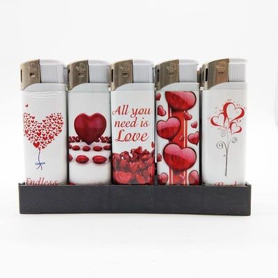 Refillable Custom Design Electric Gas Lighter in White Color for Fashion Enthusiasts