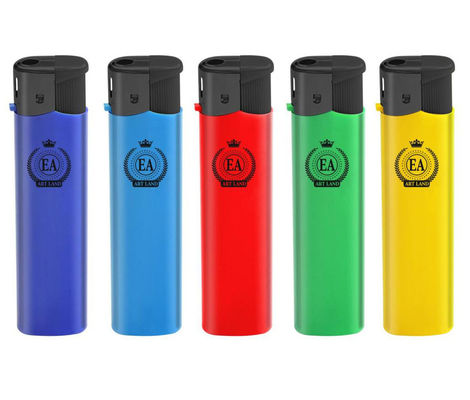 80*23.7*11.18mm Disposable/Refillable Electric Lighter with Nickel/ Black/Gold Wind