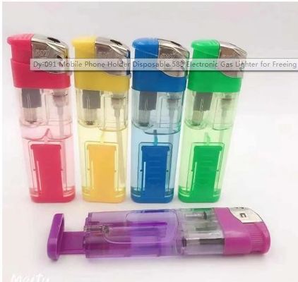 8.2*2.49*1.18 CM Disposable 588 electronic Gas Cigarette Lighter for Mobile Phone Holder