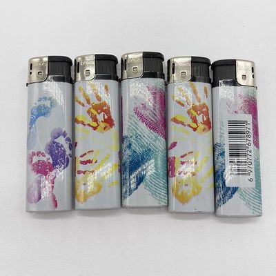 Dy-818 Gas Electronic Lighter with Customized Personality Pattern 7.84*2.29*1.1 CM