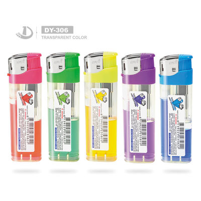 Transparent or Semi-Transparent Cigarette Electronic Lighters at Dy-306 Gas Plastic