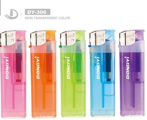 Transparent or Semi-Transparent Cigarette Electronic Lighters at Dy-306 Gas Plastic