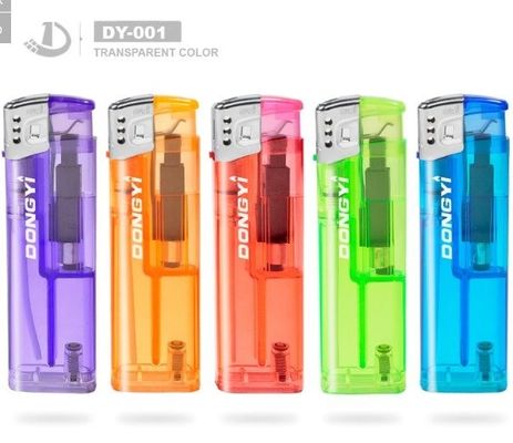 Refillable Electron Disposable Piezo Lighter for Cigarette Model NO. DY-001