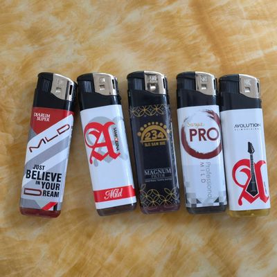 Disposable EUR Standard LED Plastic Lighter With Special Patterns