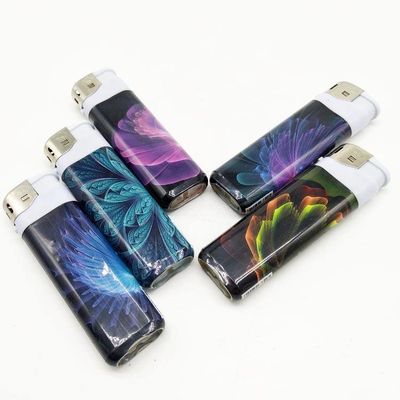 82.2*24.9*11.8mm Customizable Lighter with Logo Printing Disposable Refillable Design
