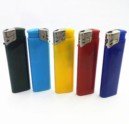 Customization Encendedor Electronic Plastic Lighter Five Colors Gas