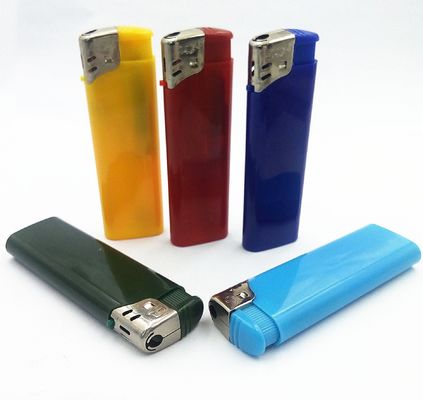 Customization Encendedor Electronic Plastic Lighter Five Colors Gas