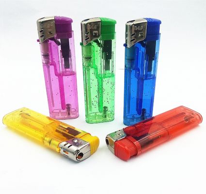 Customization Encendedor Electronic Plastic Lighter Five Colors Gas