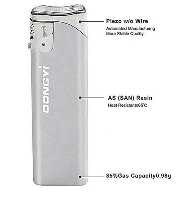 Electronic Cr Flip Plastic Lighter Dy-069 Cigarette Lighter with Customized Request