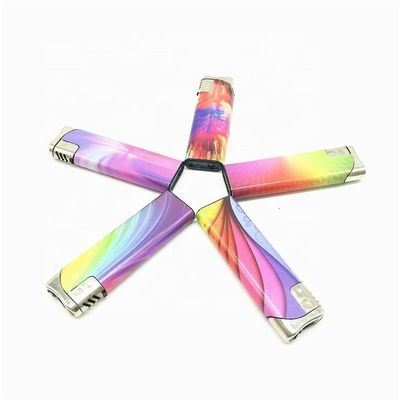 Plastic Jet Torch Custom Colorful Gift Cigarette Lighter Refillable Electric Lighter