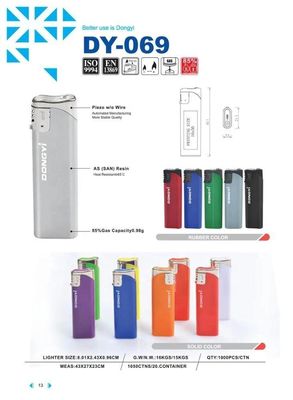 DY-069 Unique Electronic CR Flip Plastic Lighter with Customization Customized Request