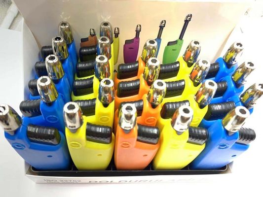 11.87*2.08*3.73cm Refillable Aluminimum BBQ Kitchen Lighter with ISO22702 Certification