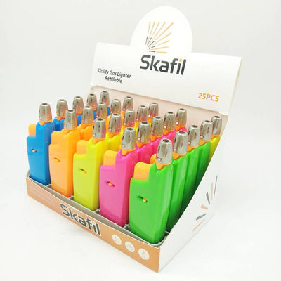 Kitchen Lighter Refillable Candle Butane Lighter Five Colors 118.5mm 16kg/CTN Dy-B005