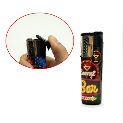 Plastic Gas Refill Windproof Electronic Lighter with Customised Logo Model NO. DY-F001