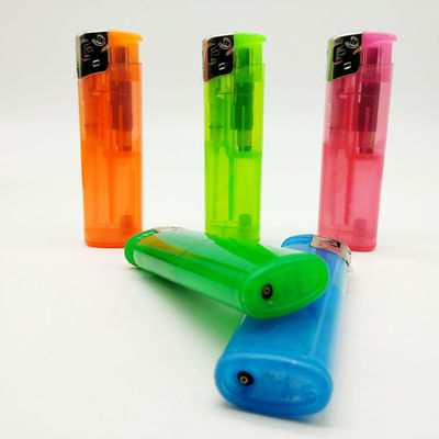 Torch Disposable Refillable Transparent Electronic Gas Lighter for Customization
