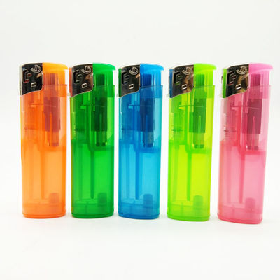 Torch Disposable Refillable Transparent Electronic Gas Lighter for Customization