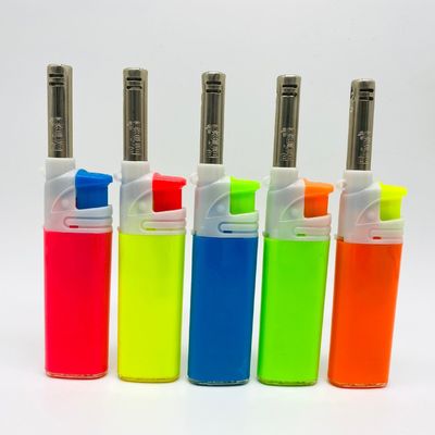 Customer Logo Refillable Electric Lighter Butane Gas Torch Fire Cool ISO 9994 Custom Candle BBQ Lighter