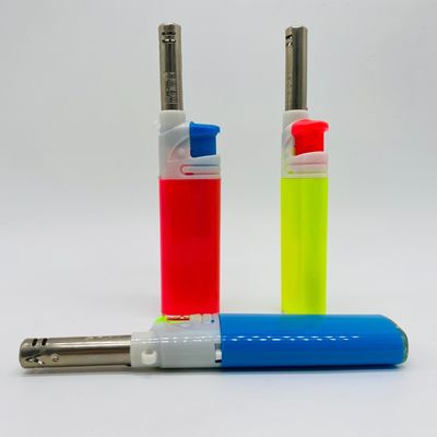Customer Logo Refillable Electric Lighter Butane Gas Torch Fire Cool ISO 9994 Custom Candle BBQ Lighter