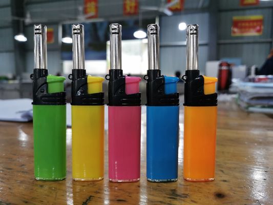 Customization Windproof Refillable Lighter for Camping Kitchen Long Gas Electric Lighter