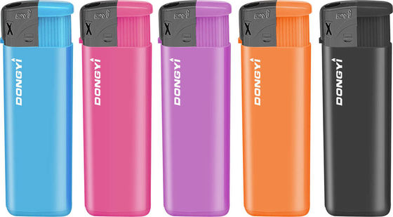 Fashion Refillable Plastic Electric Lighter with EU Standard ISO 9994 and Customer Logo