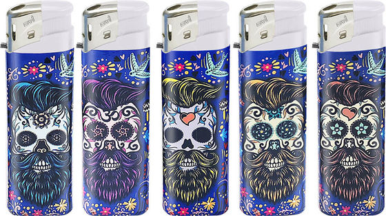 Fashion Refillable Plastic Electric Lighter with EU Standard ISO 9994 and Customer Logo