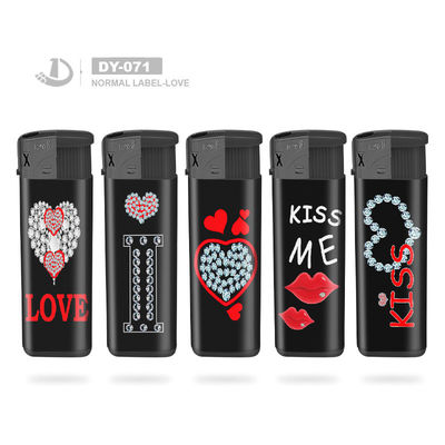 Red Lovely Bear Torch Electronic Refillable Cigarette Gas Lighter with Customization