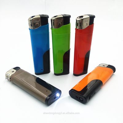 LED Lamp Custom Logo Soft Flame Electronic Lighter Model NO. DY-5820 LED Season Everyday