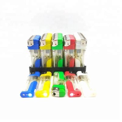 Five Colors Colored Plastic LED Cakmak Rechargeable Electronic Gas Cigarette Lighter