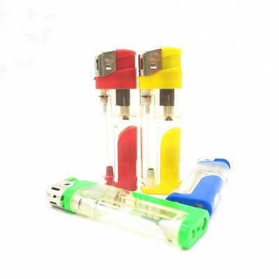Five Colors Colored Plastic LED Cakmak Rechargeable Electronic Gas Cigarette Lighter