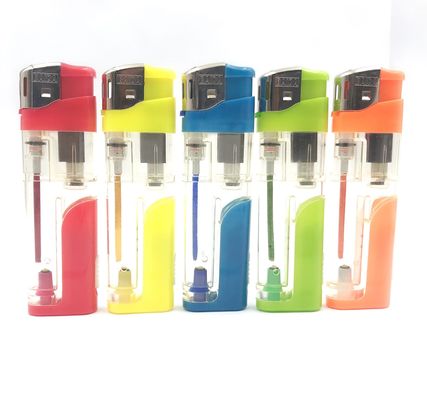 Electronic Refillable Gas Lighter with LED Disposable Style Request Sample US 20/Piece