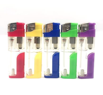 Electronic Refillable Gas Lighter with LED Disposable Style Request Sample US 20/Piece