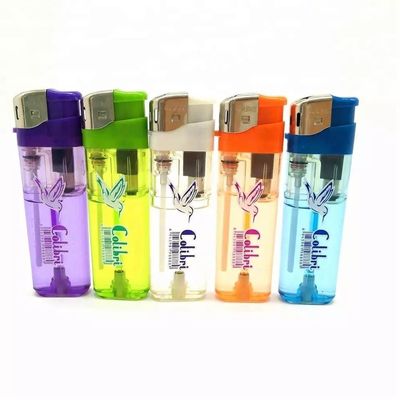 Electronic Refillable Gas Lighter with LED Disposable Style Request Sample US 20/Piece