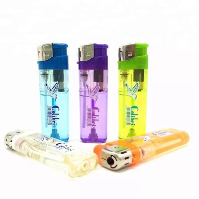 Electronic Refillable Gas Lighter with LED Disposable Style Request Sample US 20/Piece