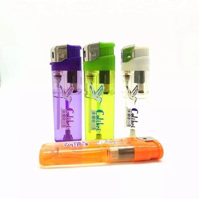 Electronic Refillable Gas Lighter with LED Disposable Style Request Sample US 20/Piece