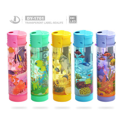 DY-1701 LED Lamp Plastic Gas Electric Fire Lighter Unique Style Customization