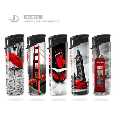 Dy-075 Style Disposable Electronic Lighter in United Kingdom with Customized Request