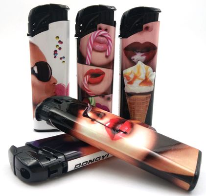 Accepting OEM Colors Disposable Refillable Gas Lighter with Logo MSDS Certified