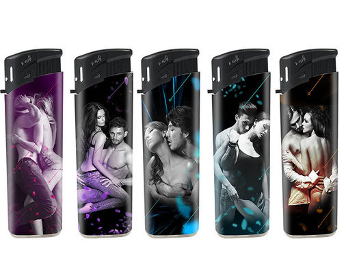 Kitchen Custom Logo Refillable Electric Cigratte Smoking Flameless Disposable Lighter