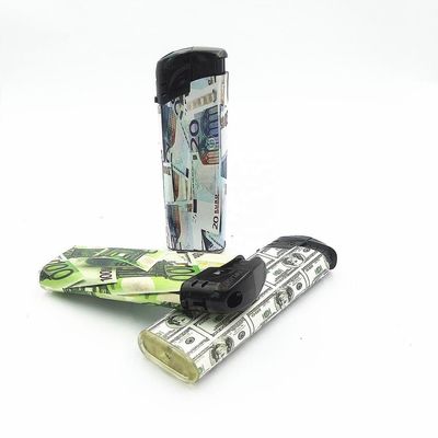 8.2*2.6*1.14CM Plastic Cigar Lighter For Promotion Gift Refillable / Disposable