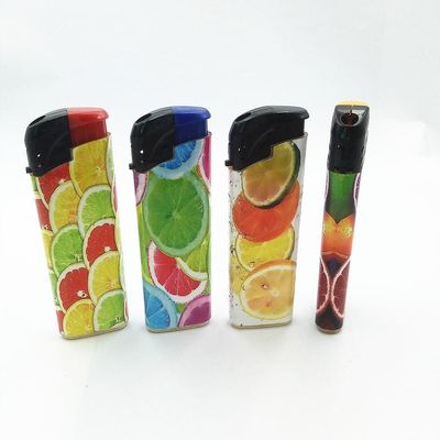 Customizable Colorful EUR Standard Plastic Electric Lighter with Custom Pattern-Fruits