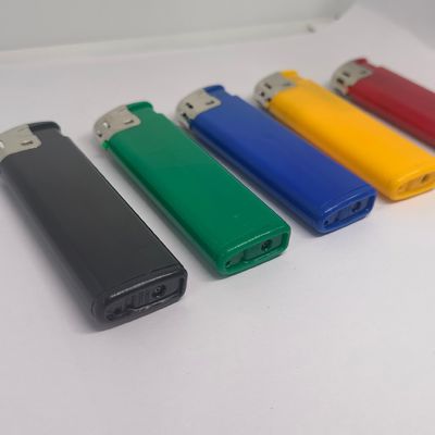 Dy-055 Stylish Refillable Plastic Electronic Gas Lighter with ISO9994 Customization