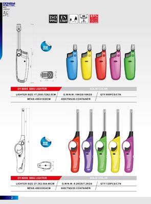 Model NO. DY-B006 Refillable Kitchen Gas BBQ Lighter with Ignition Switch Competitive