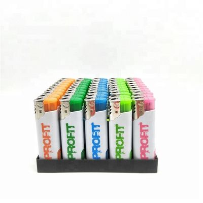 Customized Request Electronic Disposable Windproof Lighter with LED From Customization