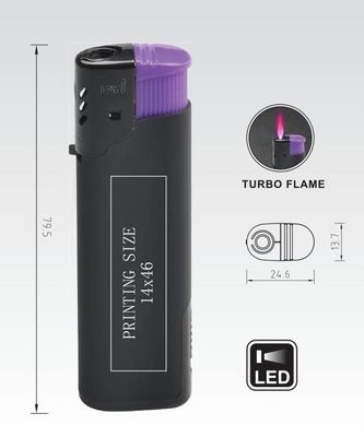 Windproof Gas Lighter With LED Light And Advanced Ignition System Dy-F003