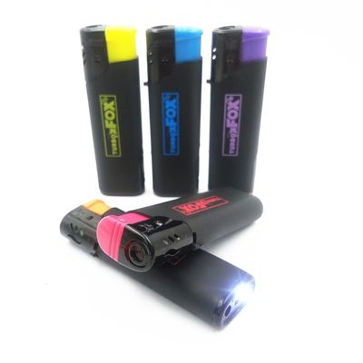Men's Gift Dy-F003 Electronic LED Lamp Refillable Windproof Gas Lighter Customization