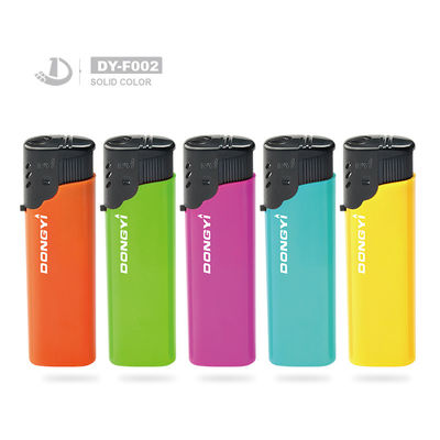 DY-F002 Torch Flame Windproof Plastic Butane Gas Lighter OEM