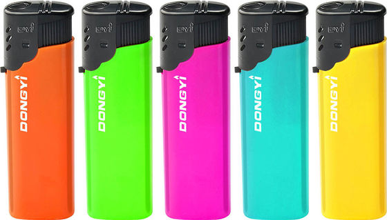 Plastic Thin Windproof Lighter ABS Customized Electronic Style