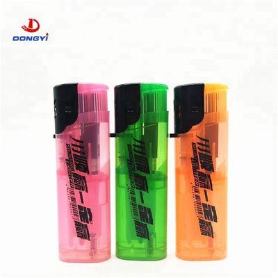 Transparent Color Fashion Electronic Windproof Gas Lighter with Advanced Technology
