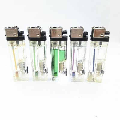 Flint Gas Lighter With LED Light Dy-F6 LED 80*23.6*11.8mm Kitchen LED Lighter
